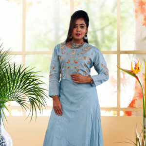 Designer Gown | Designer Kurti Manufacturer in Kolkata | Ladies Kurti Wholesaler in Kolkata | Ruchika Synthetics